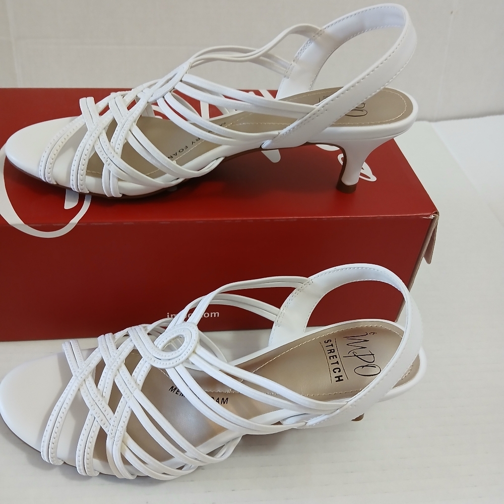 Impo Women's White Strappy Sandals Size 8M New $25 - Picture 8 of 8